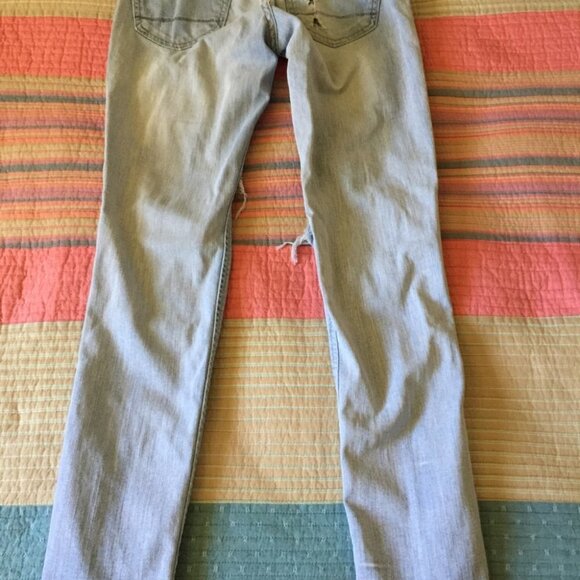 TOMMY GIRL 28 Ripped Skinny Jeans Raw Hem Pants - Picture 8 of 8